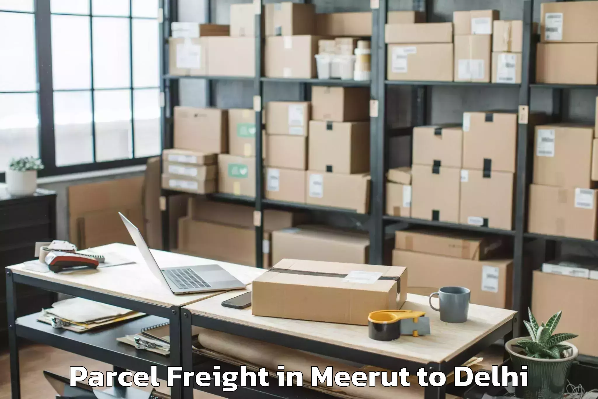 Discover Meerut to Vivek Vihar Parcel Freight